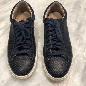 Zespa Navy Perforated Sneakers size 37(fits sz 8)